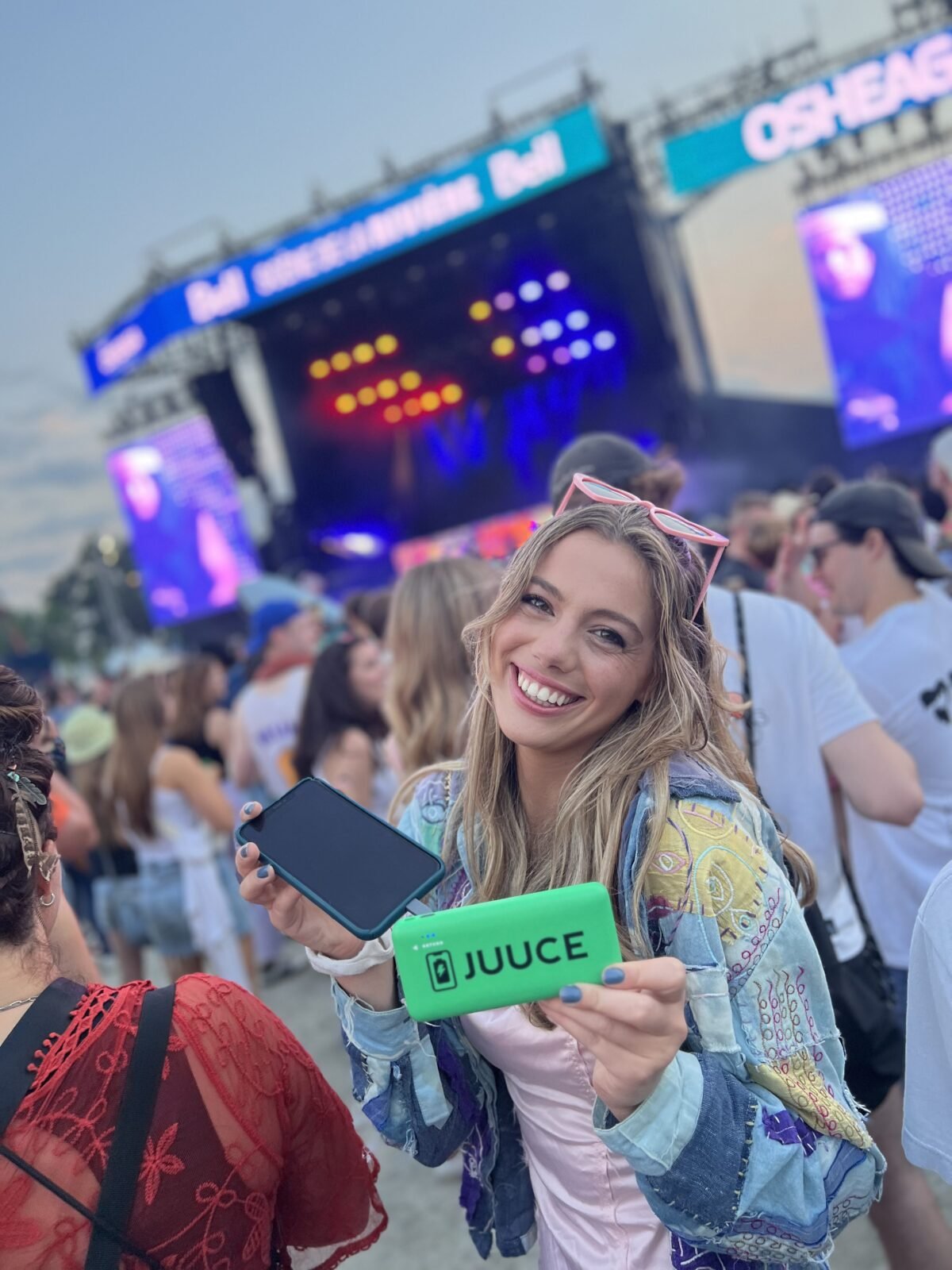 JUUCE phone-charging activation at OSHEAGA festival