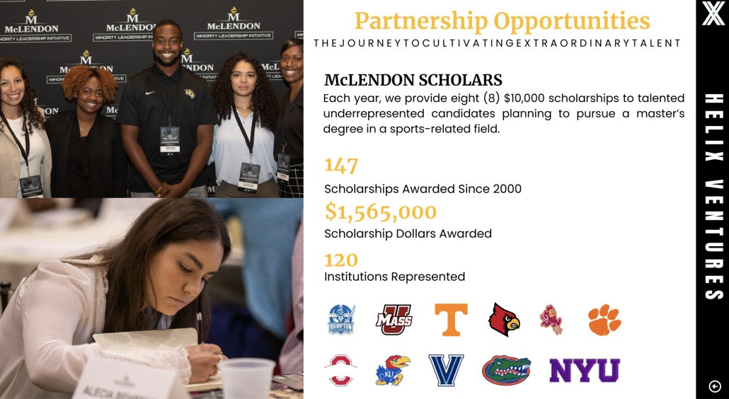 McLendon Scholars sponsorship partnership opportunities